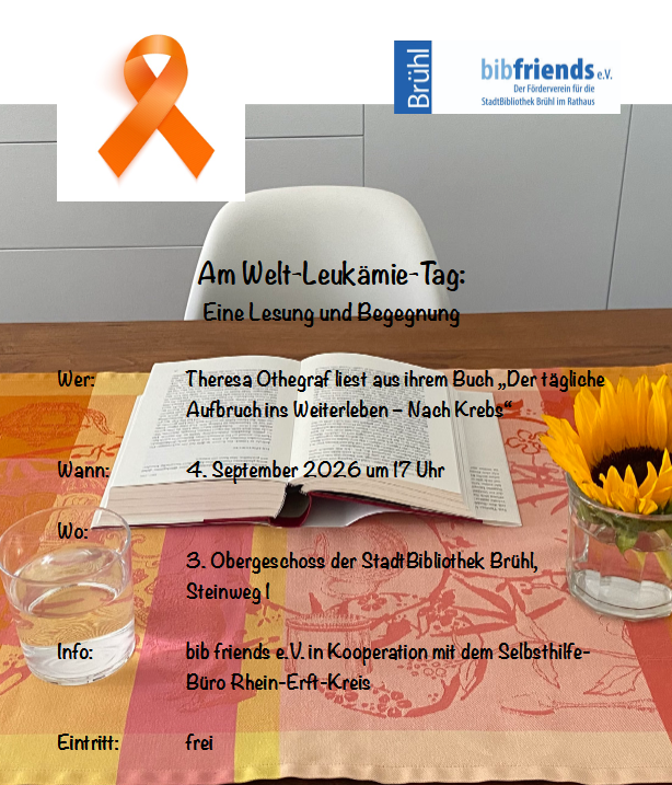 Am Welt-Leukämie-Tag: Eine Lesung und Begegnung
